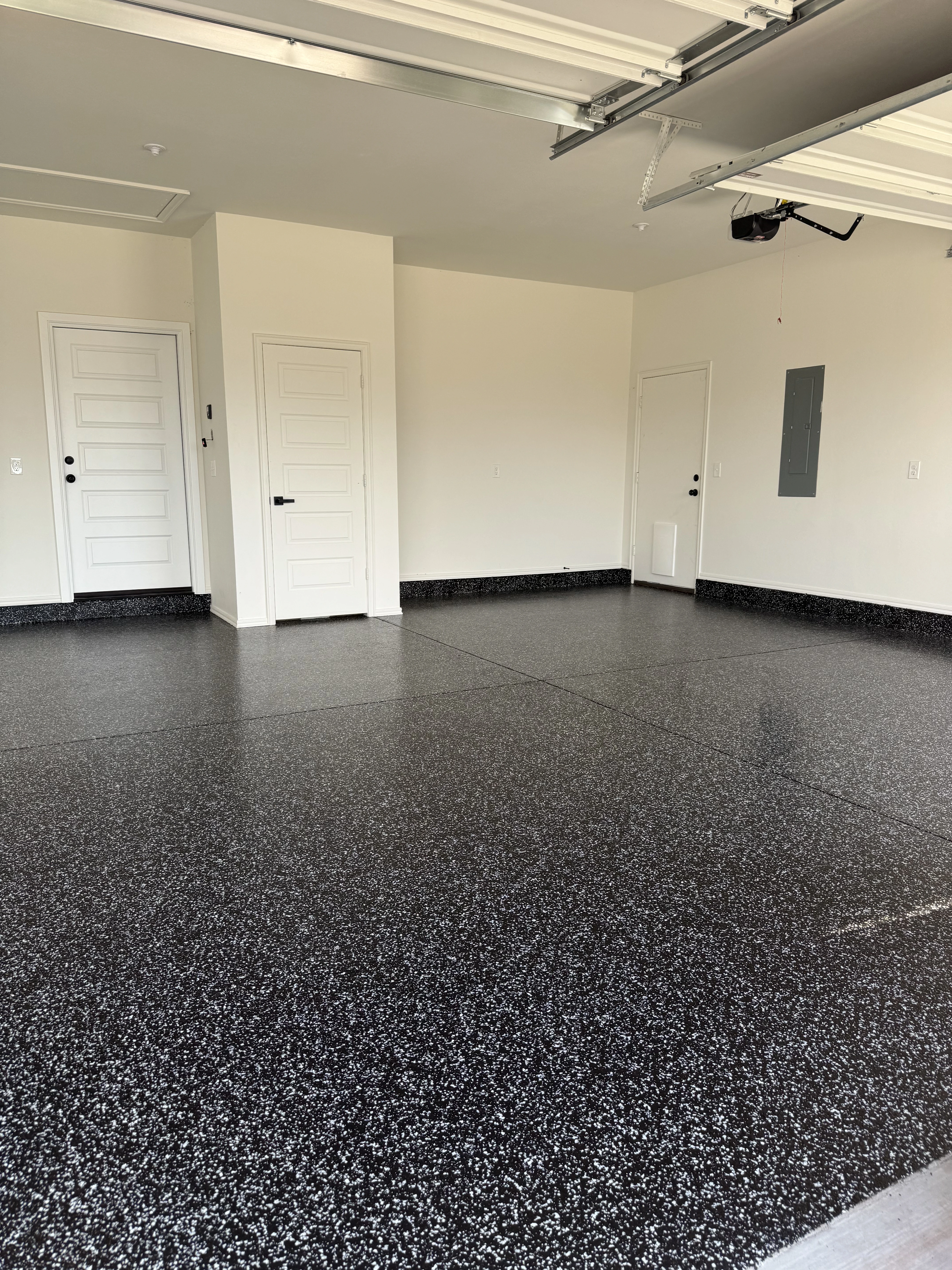 Black garage floor coating